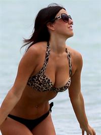 Claudia Romani in a bikini