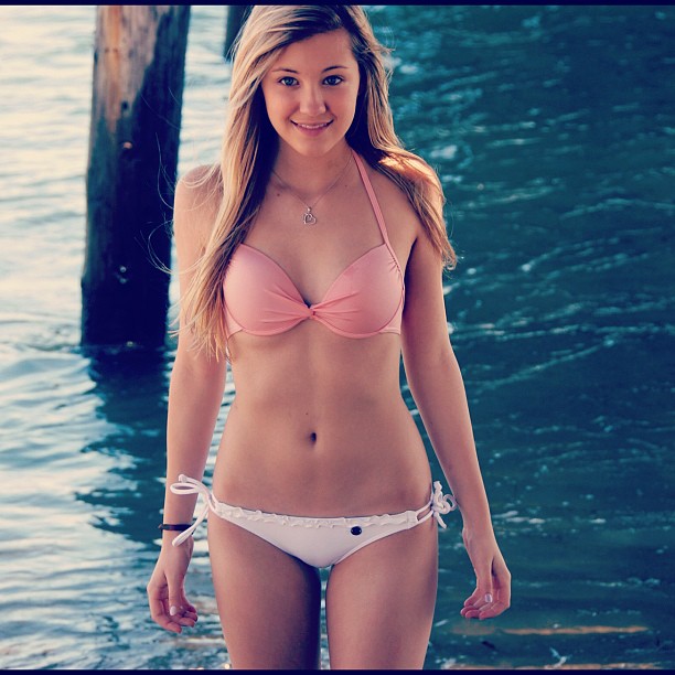 Ava Sambora in a bikini