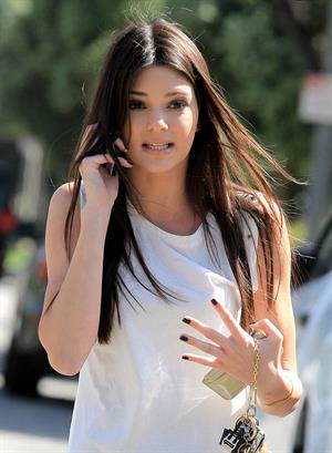 Kendall Jenner at the latest Nomad Two Worlds exhibit at the Guy Hepner gallery in Los Angeles on April 11, 2013