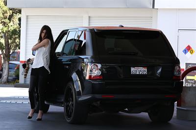 Kendall Jenner at the latest Nomad Two Worlds exhibit at the Guy Hepner gallery in Los Angeles on April 11, 2013