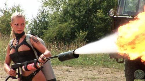 Liliane Tiger in lingerie