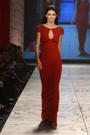 Kendall Jenner The Heart Truth 2013 fashion show in NYC 2/6/13 