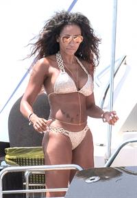 Melanie Brown in a bikini