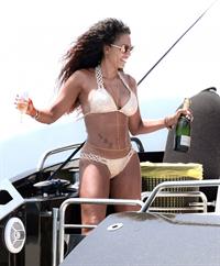 Melanie Brown in a bikini