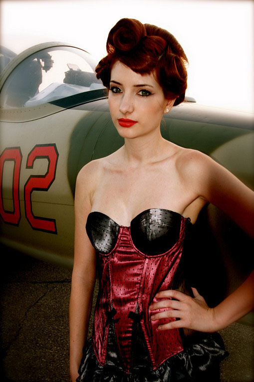 Susan Coffey in lingerie