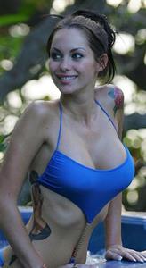 Jessica-Jane Clement in a bikini
