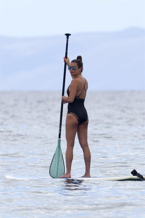 Lea Michele in a bikini - ass