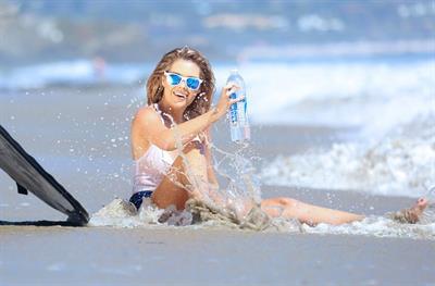 Sarah Louise Harris in a bikini