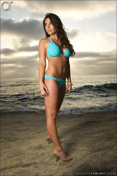 Connie Carter in a bikini