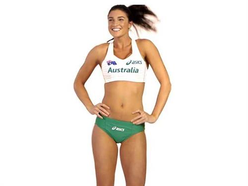 Michelle Jenneke in a bikini