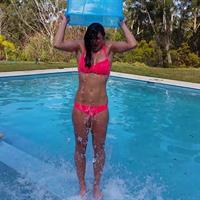 Michelle Jenneke in a bikini