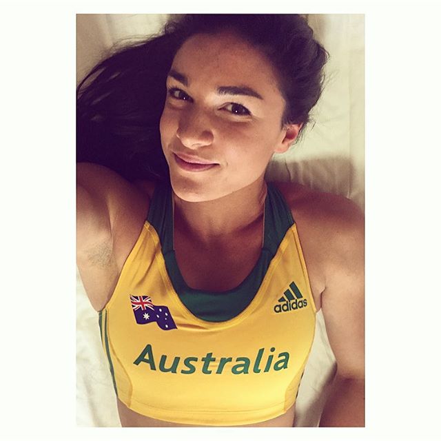 Michelle Jenneke taking a selfie