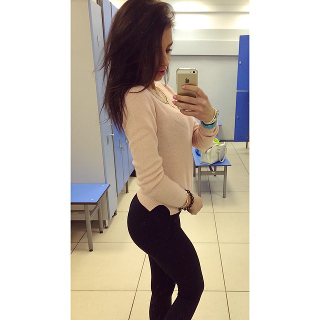 Galina Dubenenko taking a selfie