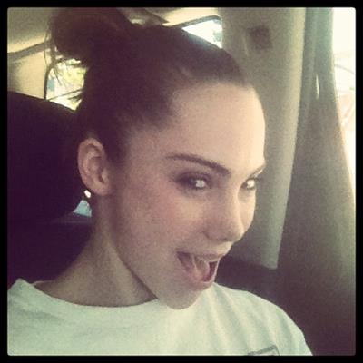 McKayla Maroney taking a selfie