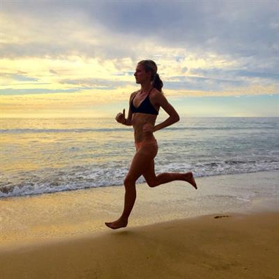 Emma Coburn in a bikini