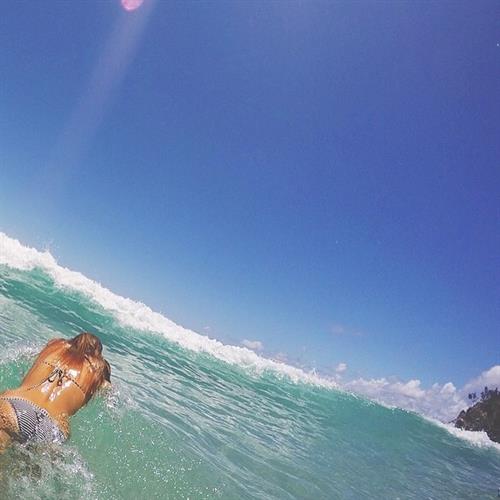 Bronte Blampied in a bikini - ass