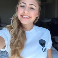 Lia Marie Johnson taking a selfie