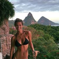 Maggie Rawlins in a bikini