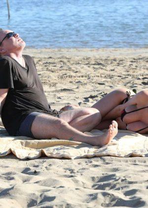 Courtney Stodden Bikini Candids at the beach in Venice