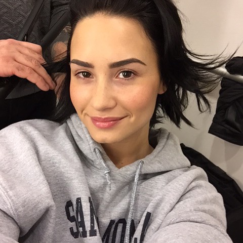 Demi Lovato taking a selfie
