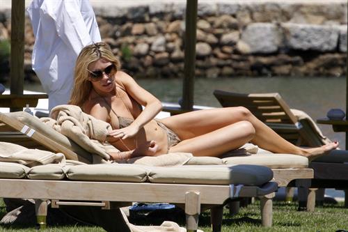 Abigail Clancy bikini candids in Italy on June 11, 2011