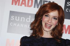 Christina Hendricks Mad Men photocall at Forum des Images in Paris on February 9 