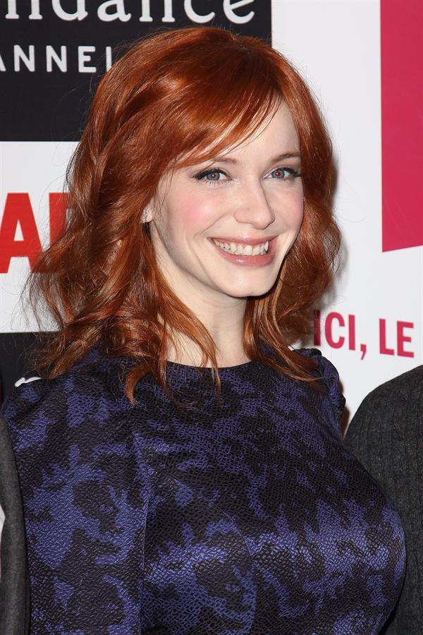 Christina Hendricks Mad Men photocall at Forum des Images in Paris on February 9 