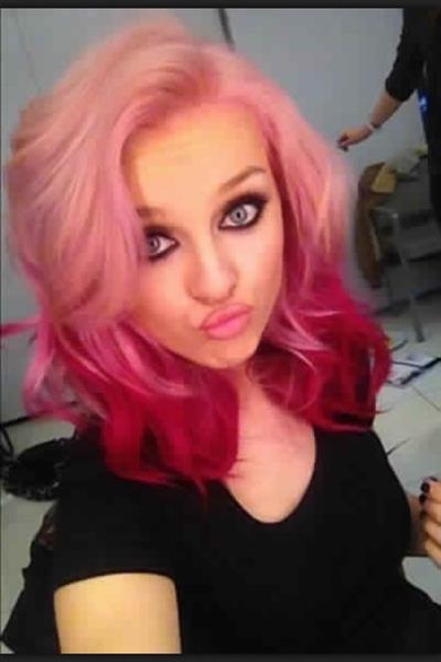 Perrie Edwards taking a selfie