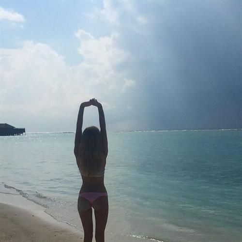 Nicola Hughes in a bikini