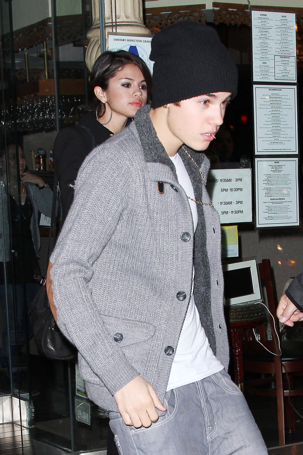 Selena Gomez leaving a restaurant in New York City on December 2, 2012