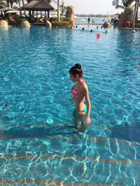 Kristina Basham in a bikini