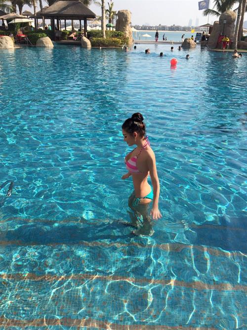 Kristina Basham in a bikini