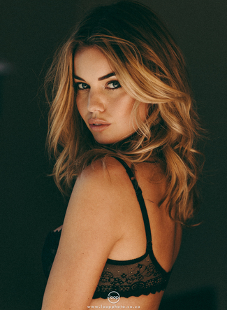 Annie Ericson in lingerie