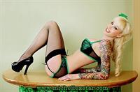 Sabina Kelley in lingerie