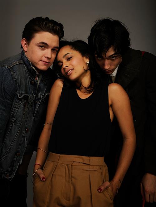 Zoe Kravitz in a black shirt 2010