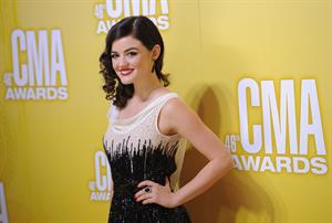 Lucy Hale at the 46th annual CMA awards