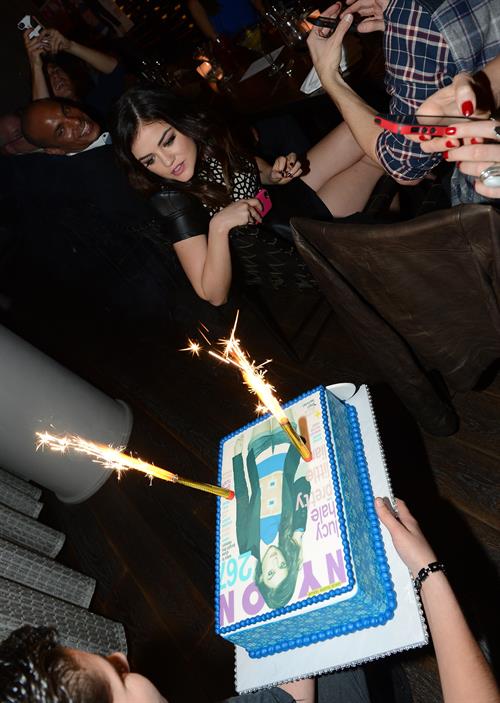 Lucy Hale NYLON celebrates Dec/Jan Cover Star Lucy Hale in Los Angeles 12/7/12 