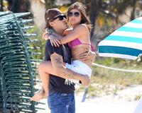 Lucy Hale and Ashley Benson photoshoot at the Bondo Bikini Shack on Miami Beach on March 24, 2012