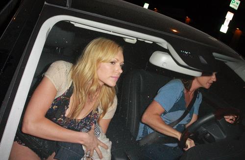 Laura Prepon leaves the Geisha House in Los Angeles, August 29, 2011
