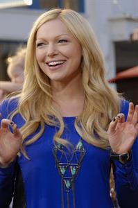 On  Extra  at The Grove in Los Angeles - January 5, 2012