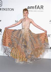 Elle Fanning showing off pasties at amfAR’s 23rd Cinema Against AIDS Gala