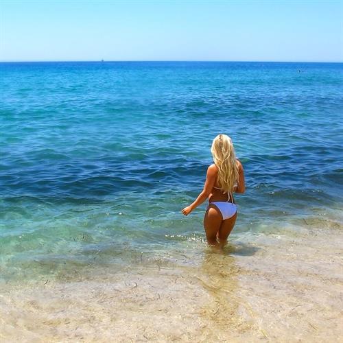 Anna Nyström in a bikini - ass