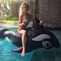 Anna Nyström in a bikini