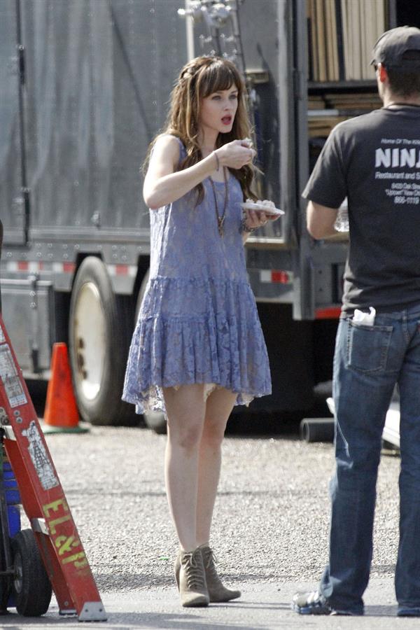 Alexis Bledel on the set of 'Remember Sunday' in New Orleans January 25, 2013