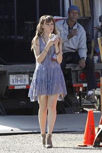 Alexis Bledel on the set of 'Remember Sunday' in New Orleans January 25, 2013