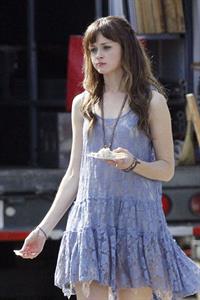 Alexis Bledel on the set of 'Remember Sunday' in New Orleans January 25, 2013