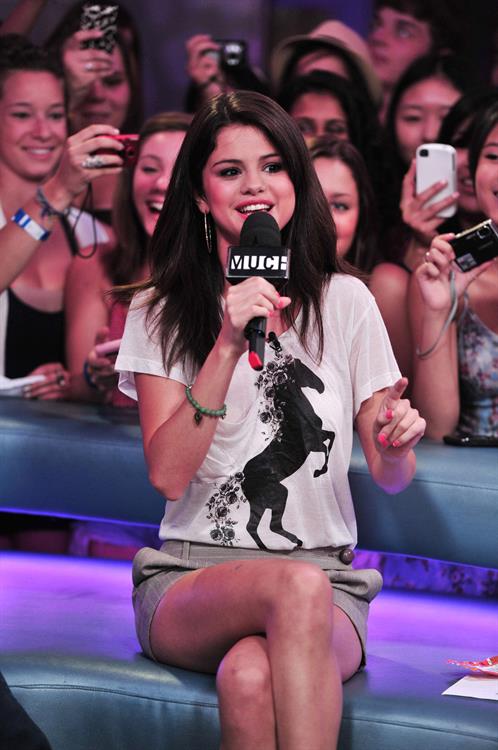 Selena Gomez visits New Music Live, August 24, 2011 