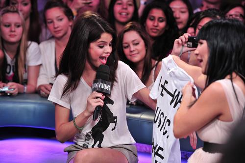 Selena Gomez visits New Music Live, August 24, 2011 