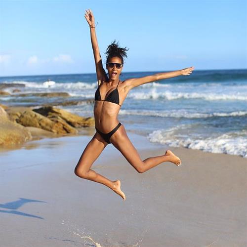 Ariela Oliveira in a bikini