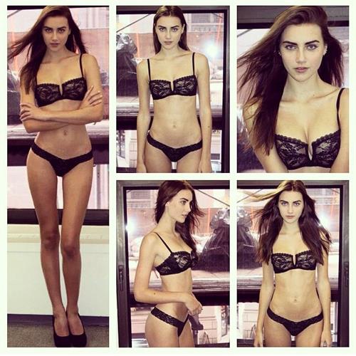 Anna Wolf in lingerie